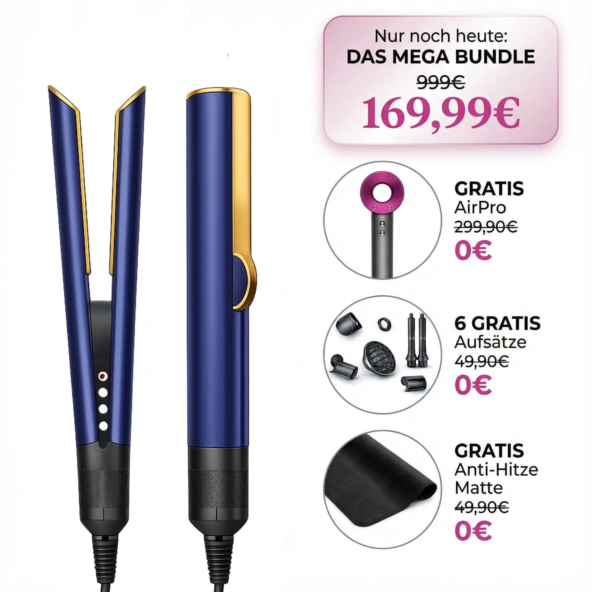AirStraight 2in1 Glatt- und Föhnstyler